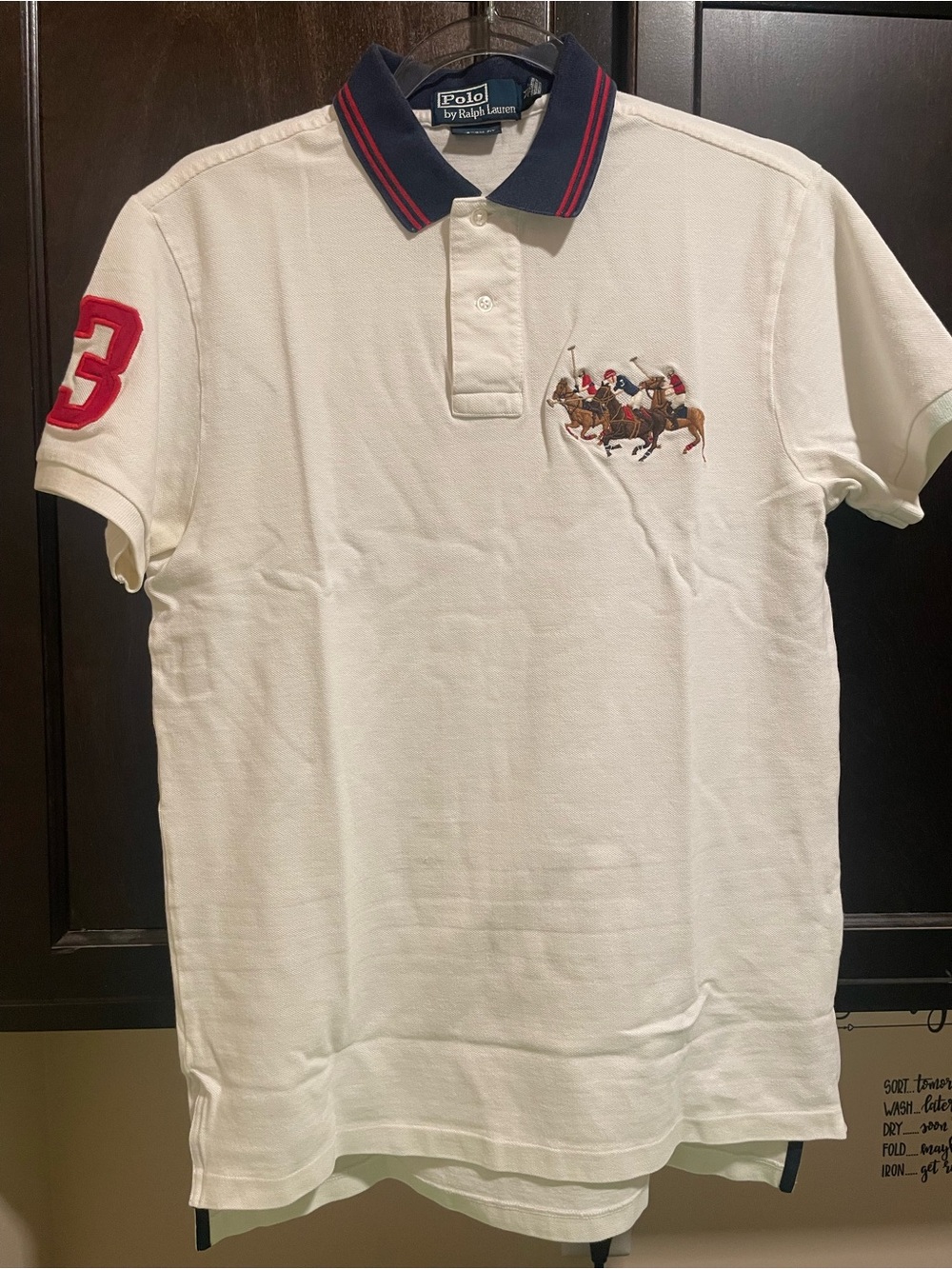 Vintage 90’s Polo Ralph Lauren Polo Embroidered Polo Players on Horses Medium